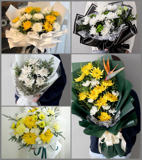 广东肇庆市怀集县闸岗镇共和村白事花束代送